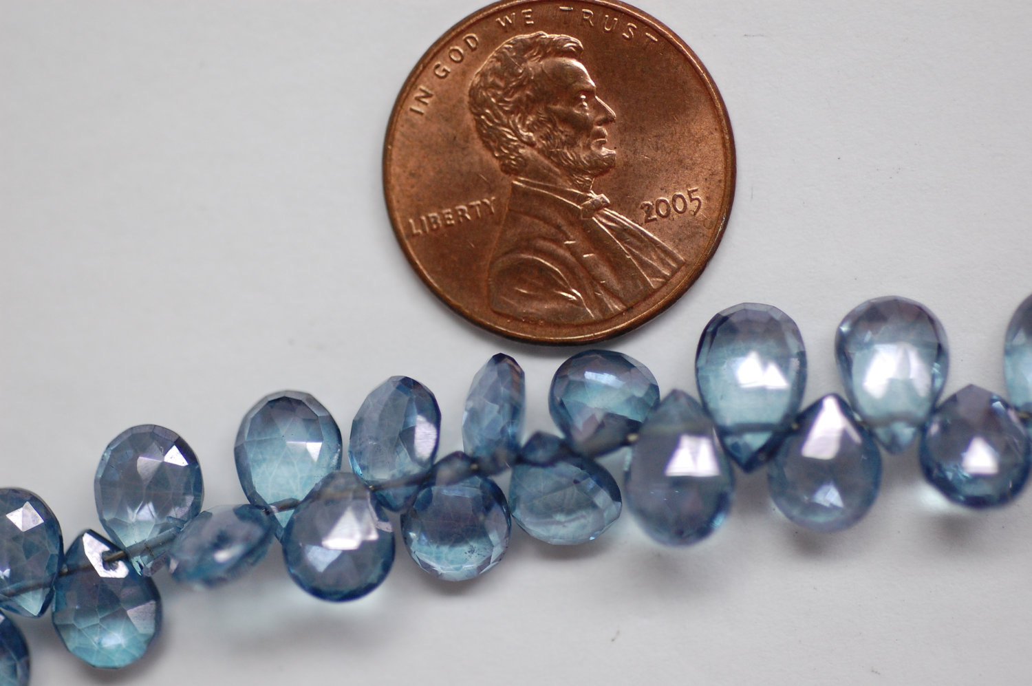Blue Mystic Quartz Pear