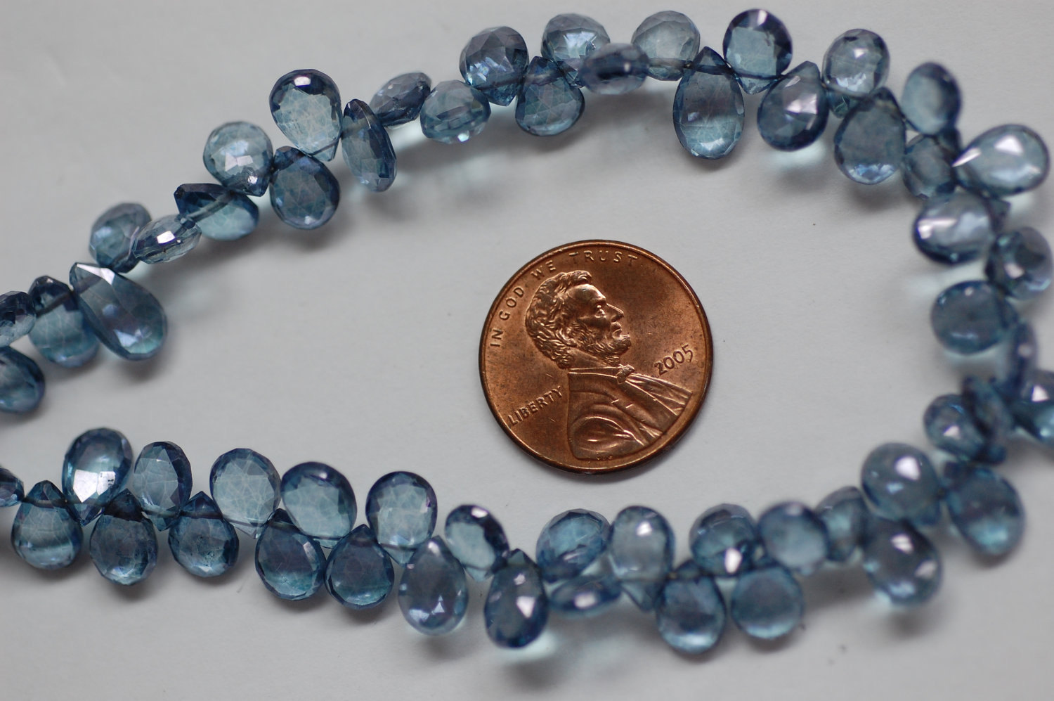Blue Mystic Quartz Pear