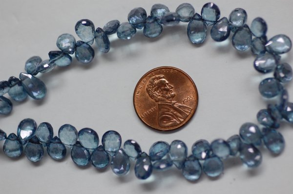 Blue Mystic Quartz Pear
