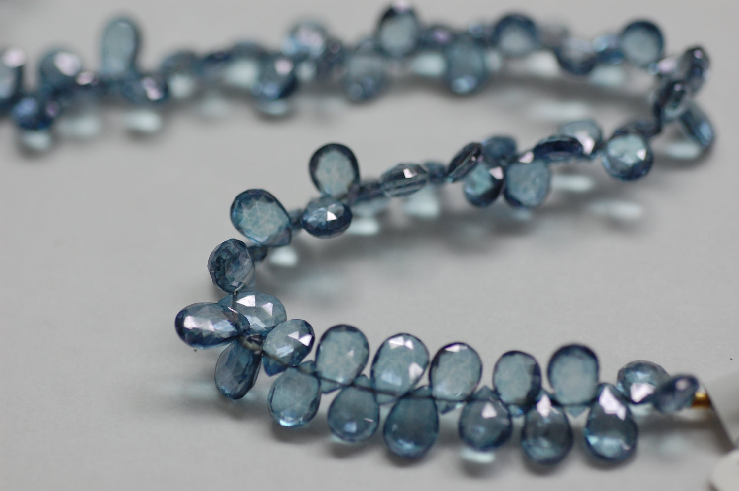 Blue Mystic Quartz Pear