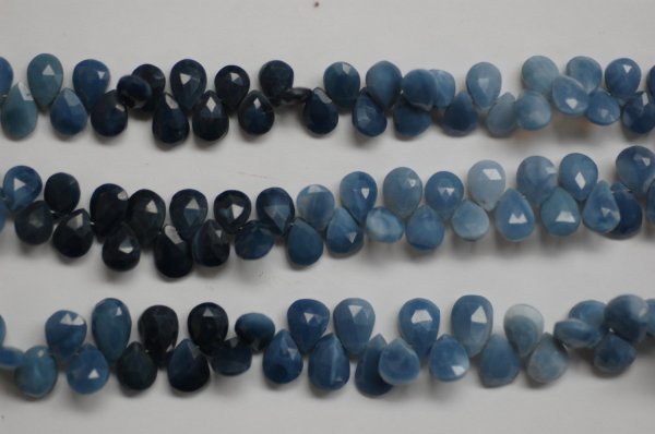 Blue Opal Pears Faceted
