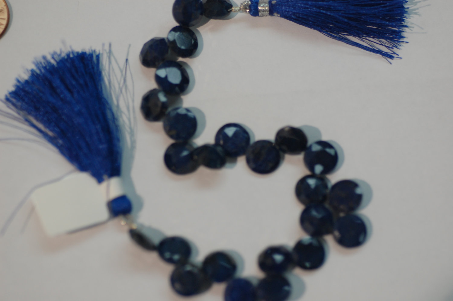 Blue Sapphire Coins Faceted