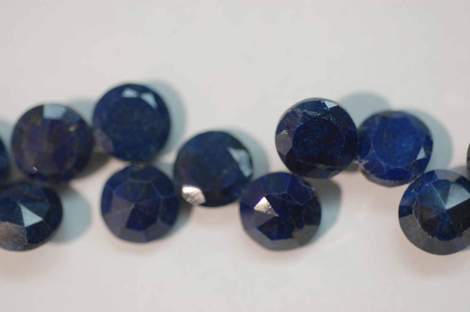 Blue Sapphire Coins Faceted