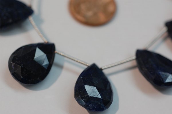 Blue Sapphire Pear Faceted