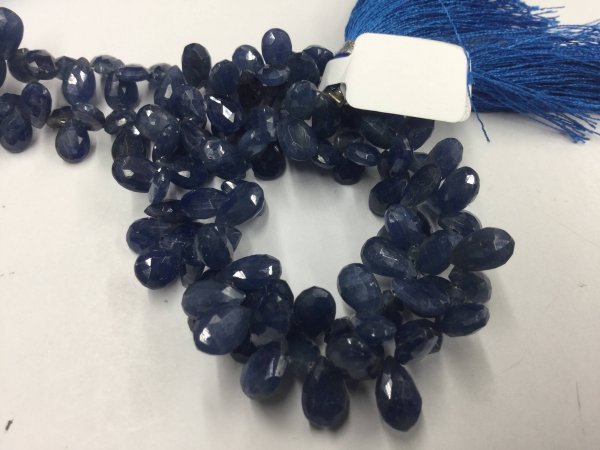 Blue Sapphire Pears Faceted