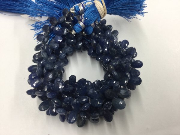 Blue Sapphire Pears Faceted