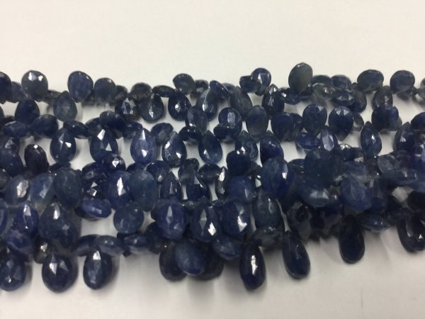 Blue Sapphire Pears Faceted