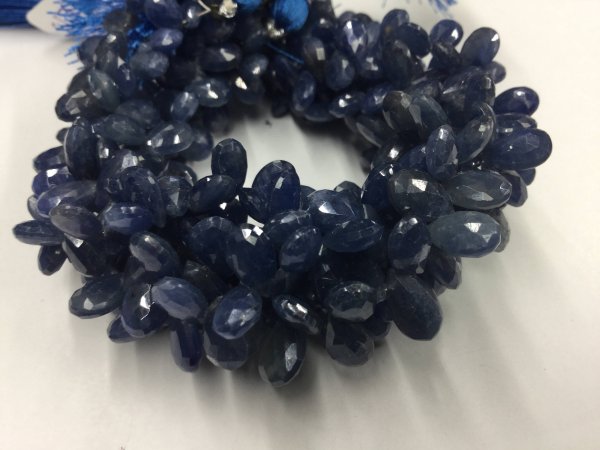 Blue Sapphire Pears Faceted