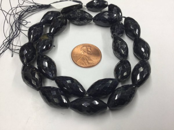 Blue Sapphire Puffed Marquise Faceted
