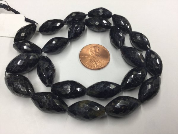 Blue Sapphire Puffed Marquise Faceted