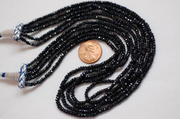 Blue Sapphire Rondelle Faceted