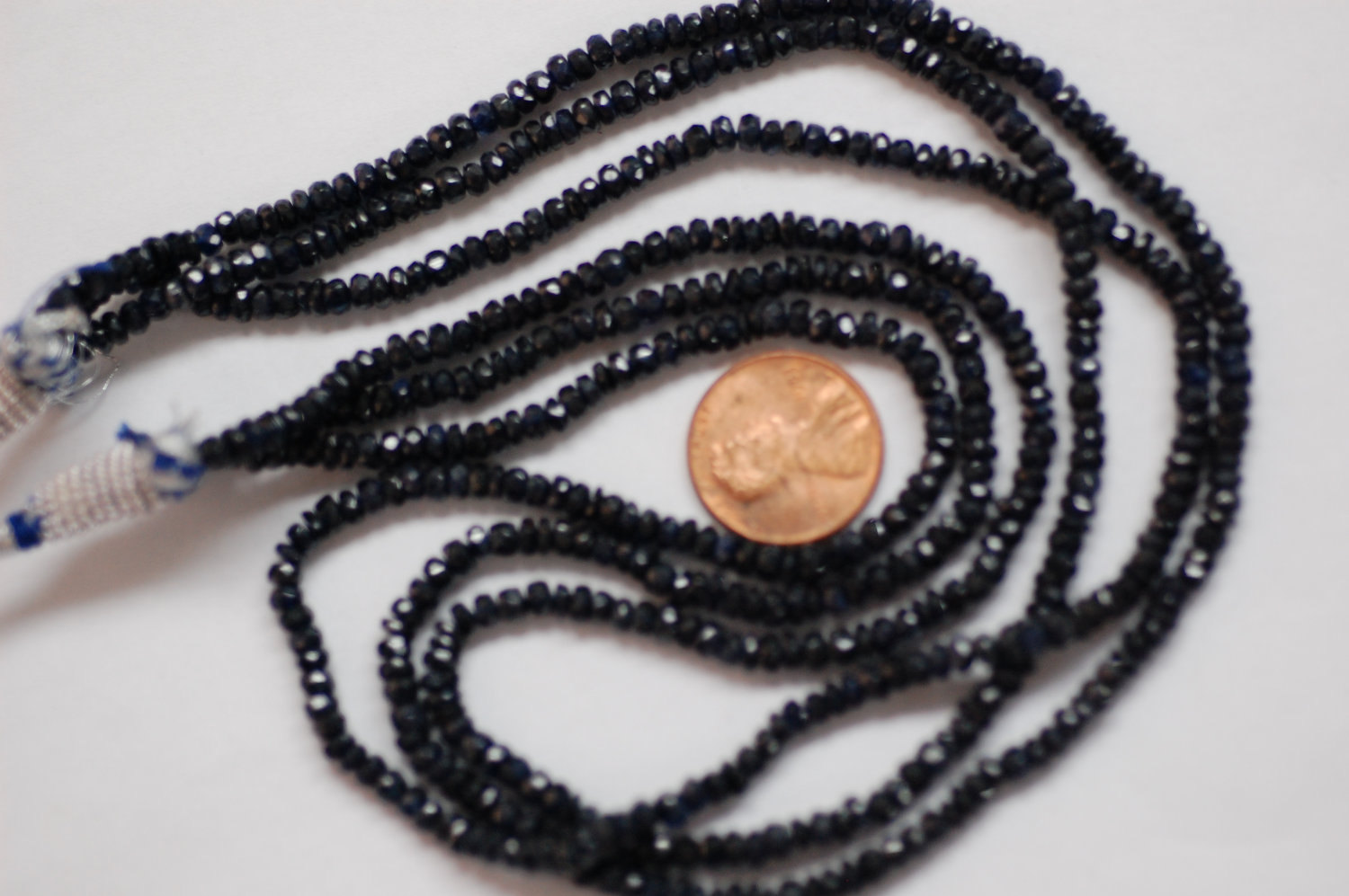 Blue Sapphire Rondelle Faceted