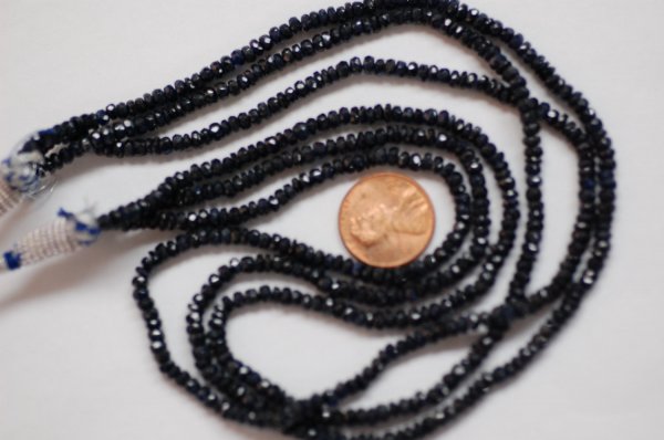 Blue Sapphire Rondelle Faceted