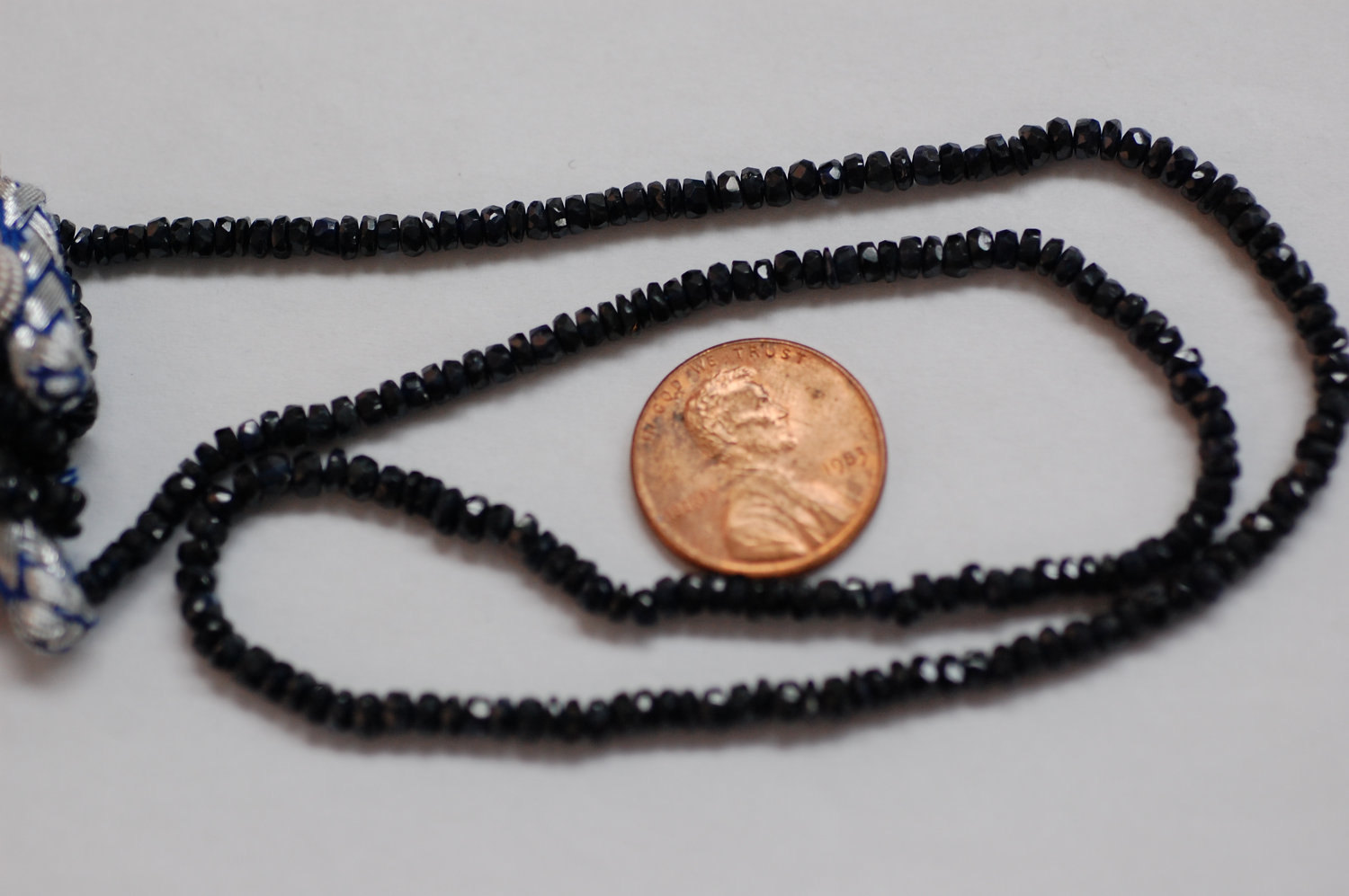 Blue Sapphire Rondelle Faceted