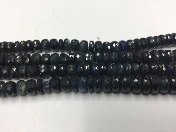 Blue Sapphire Rondelles Faceted