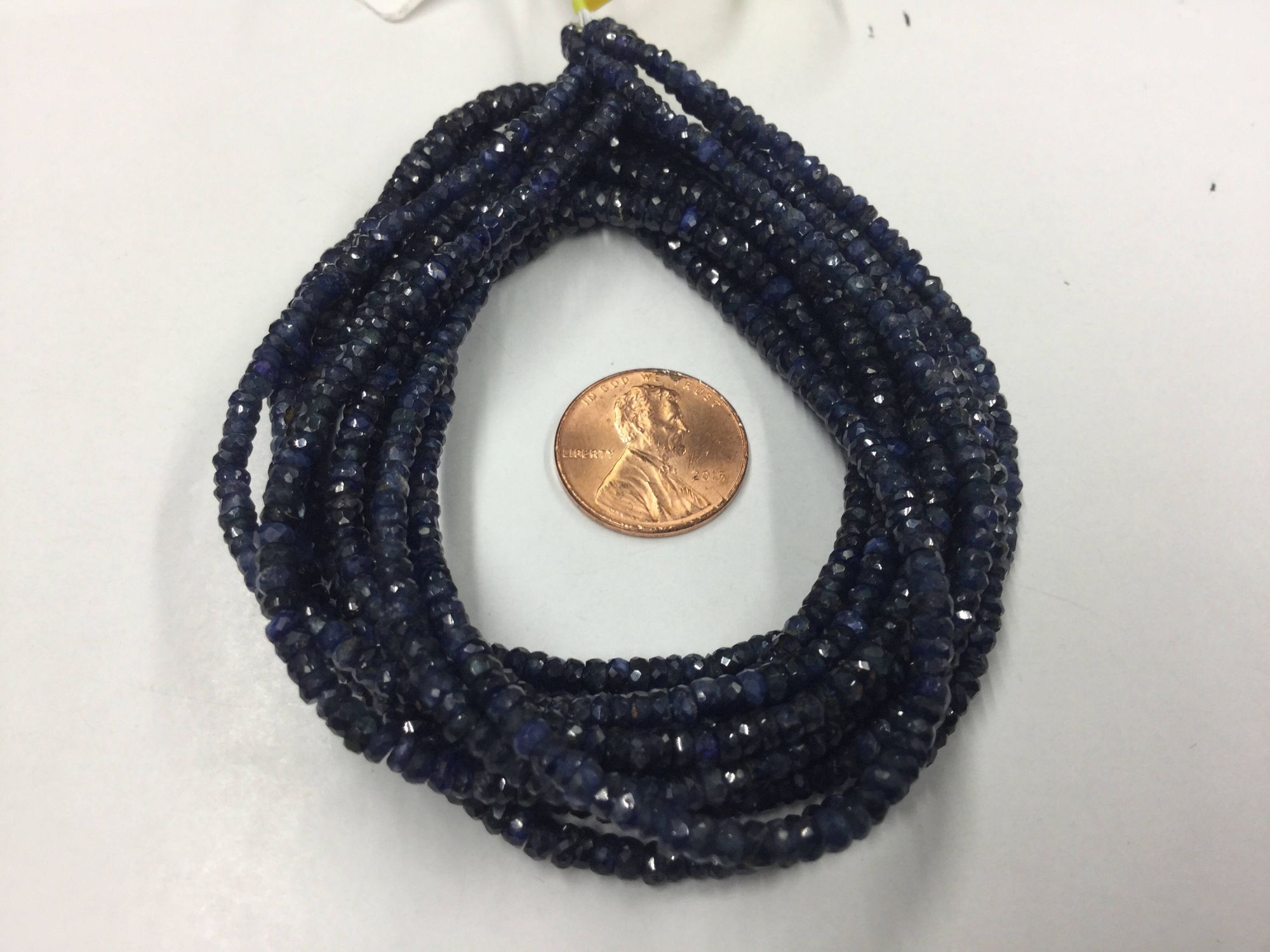 Blue Sapphire Rondelles Faceted