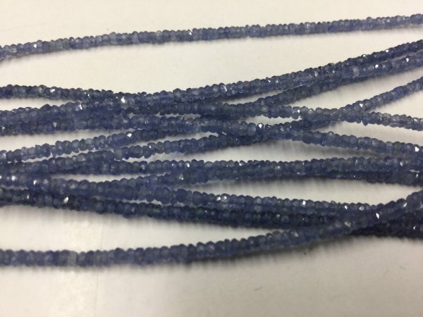 Blue Sapphire Rondelles Faceted