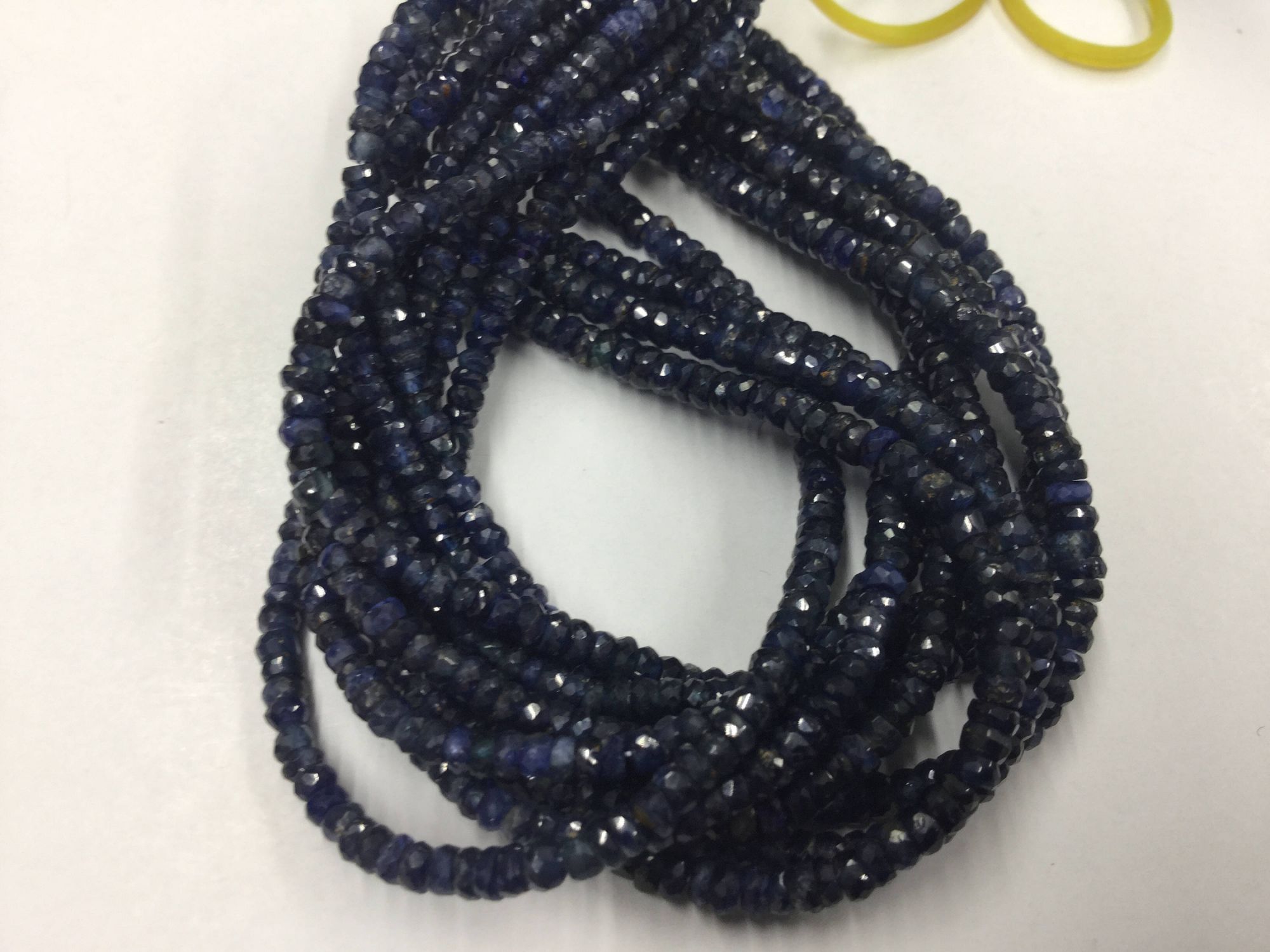 Blue Sapphire Rondelles Faceted