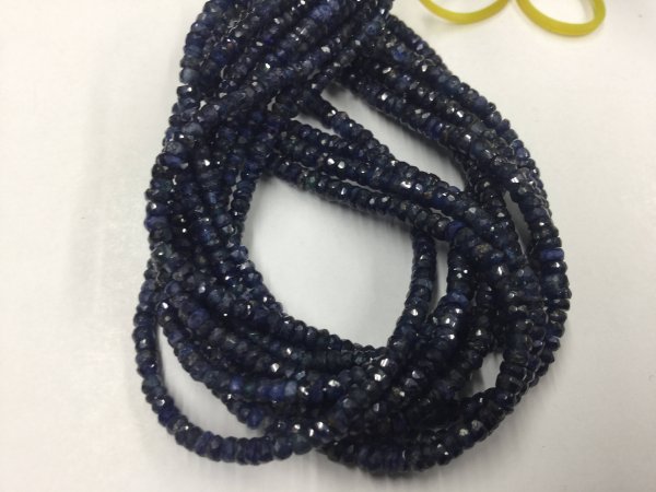 Blue Sapphire Rondelles Faceted
