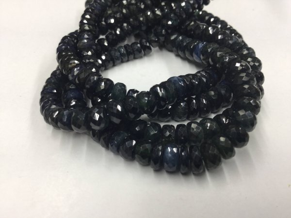 Blue Sapphire Rondelles Faceted