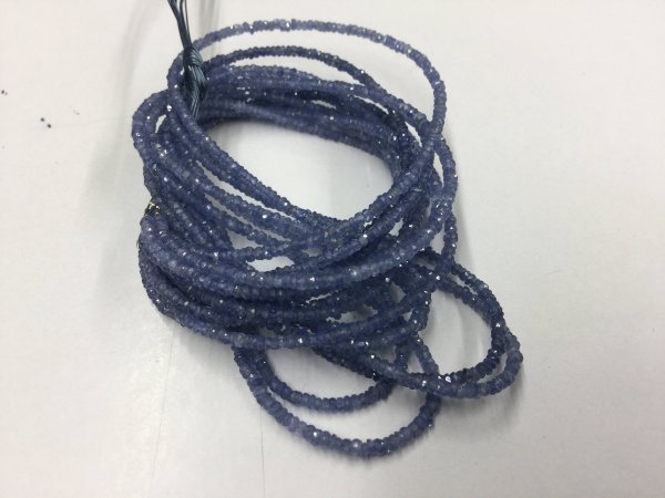 Blue Sapphire Rondelles Faceted