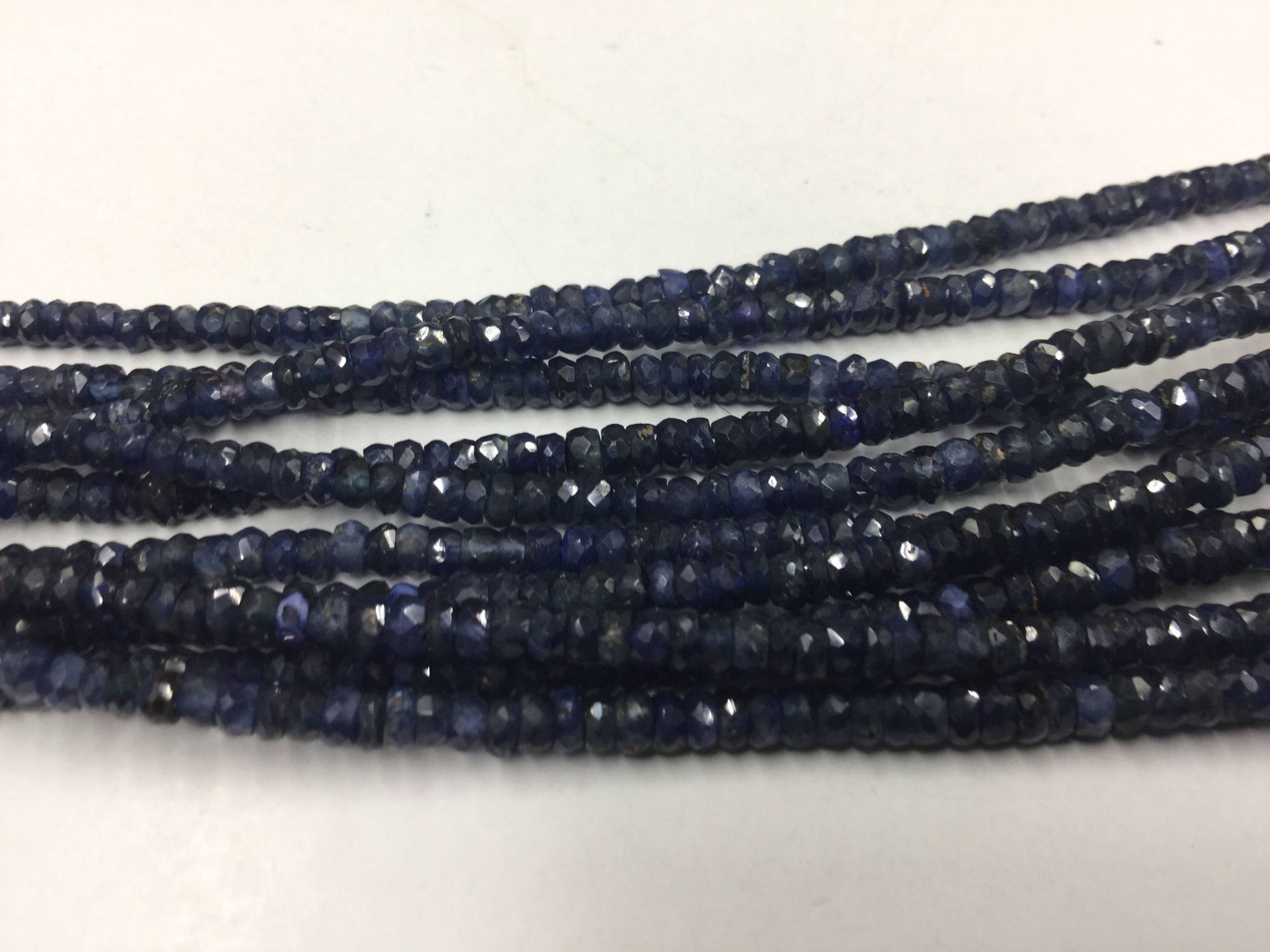 Blue Sapphire Rondelles Faceted