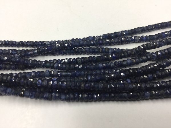 Blue Sapphire Rondelles Faceted
