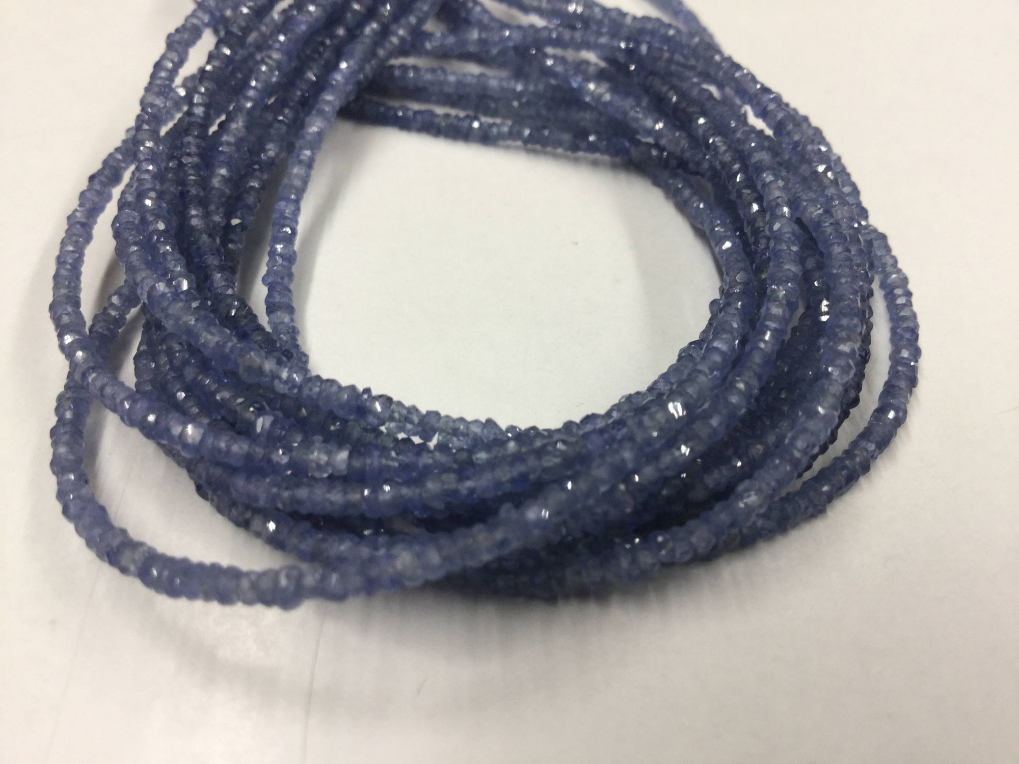 Blue Sapphire Rondelles Faceted
