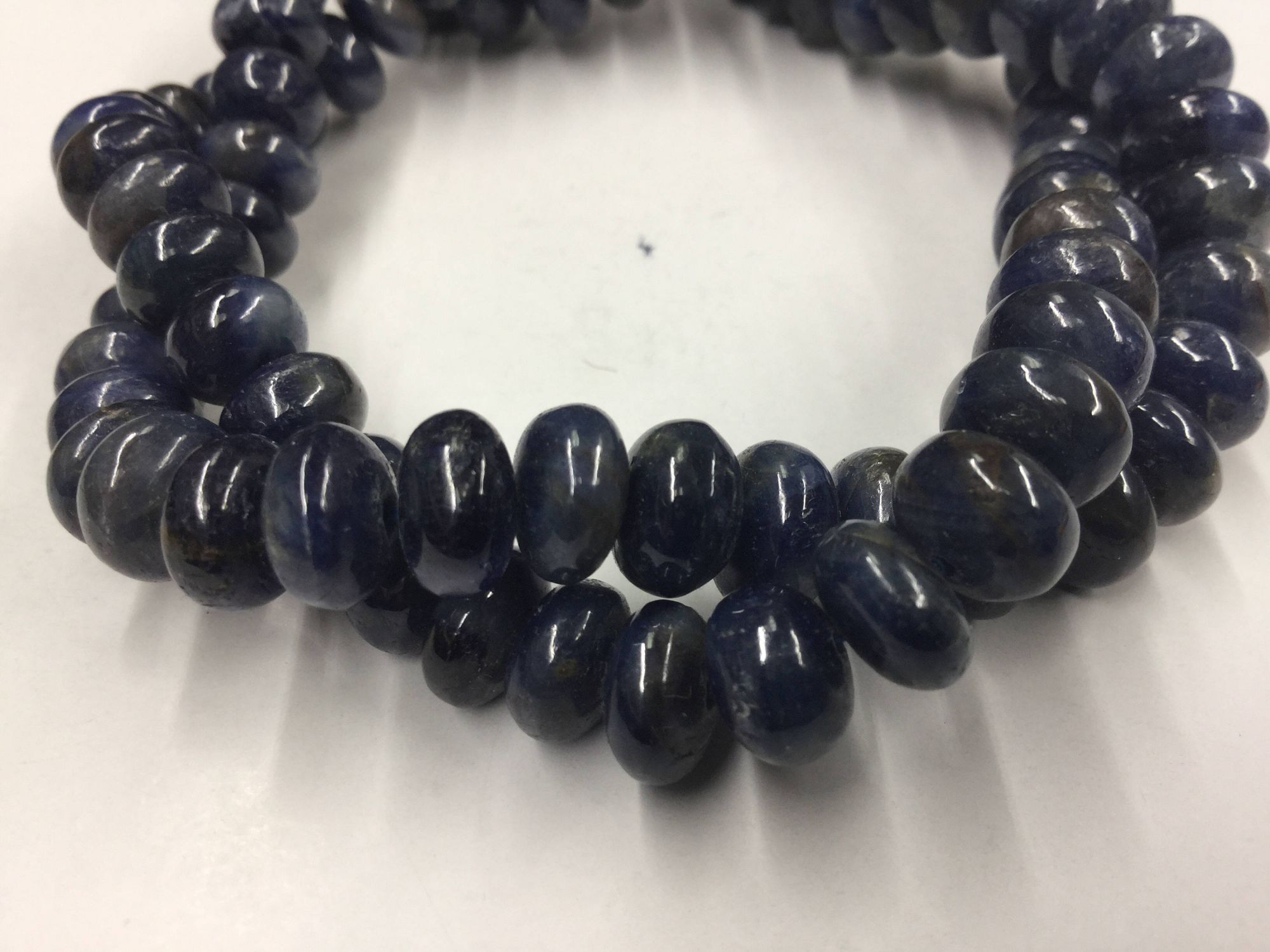 Blue Sapphire Rondelles Smooth