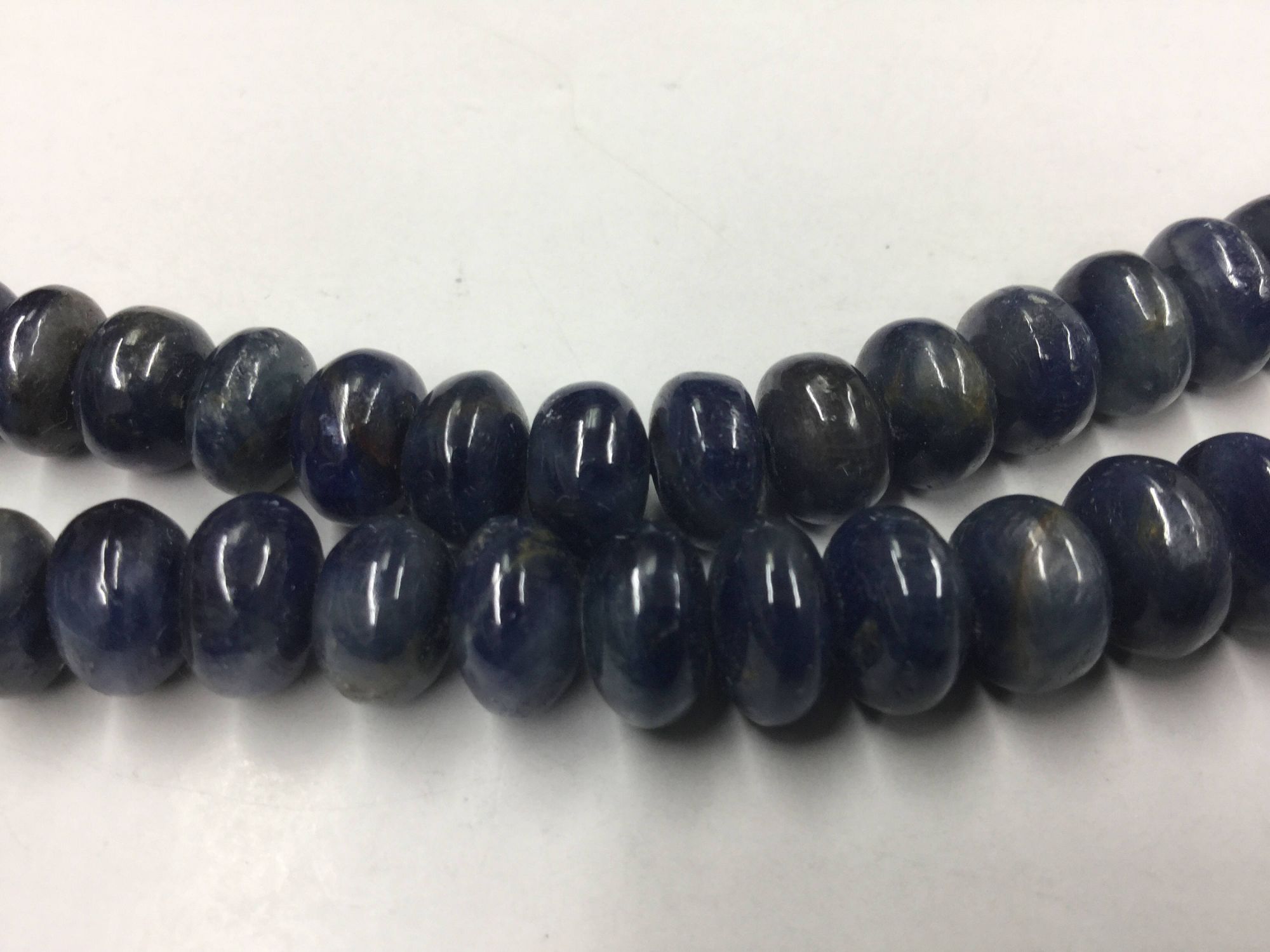 Blue Sapphire Rondelles Smooth