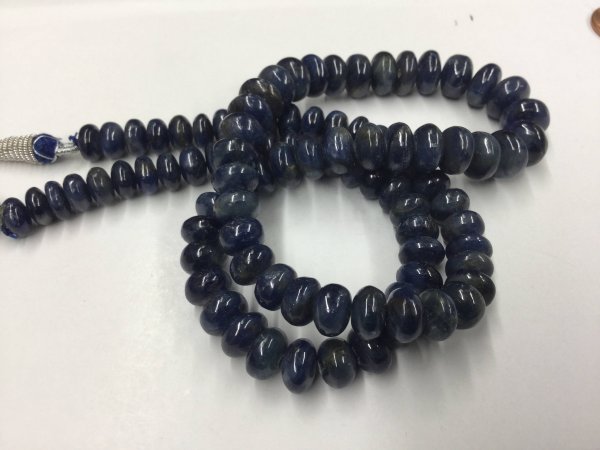 Blue Sapphire Rondelles Smooth