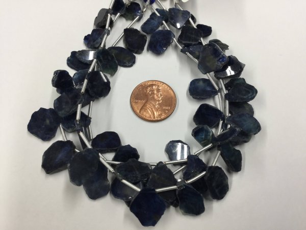 Blue Sapphire Slices Faceted