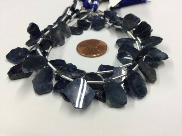 Blue Sapphire Slices Faceted