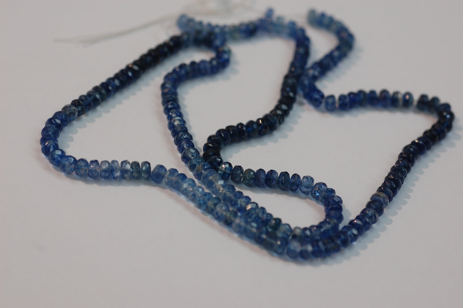 Blue Shapphire Rondelle Faceted