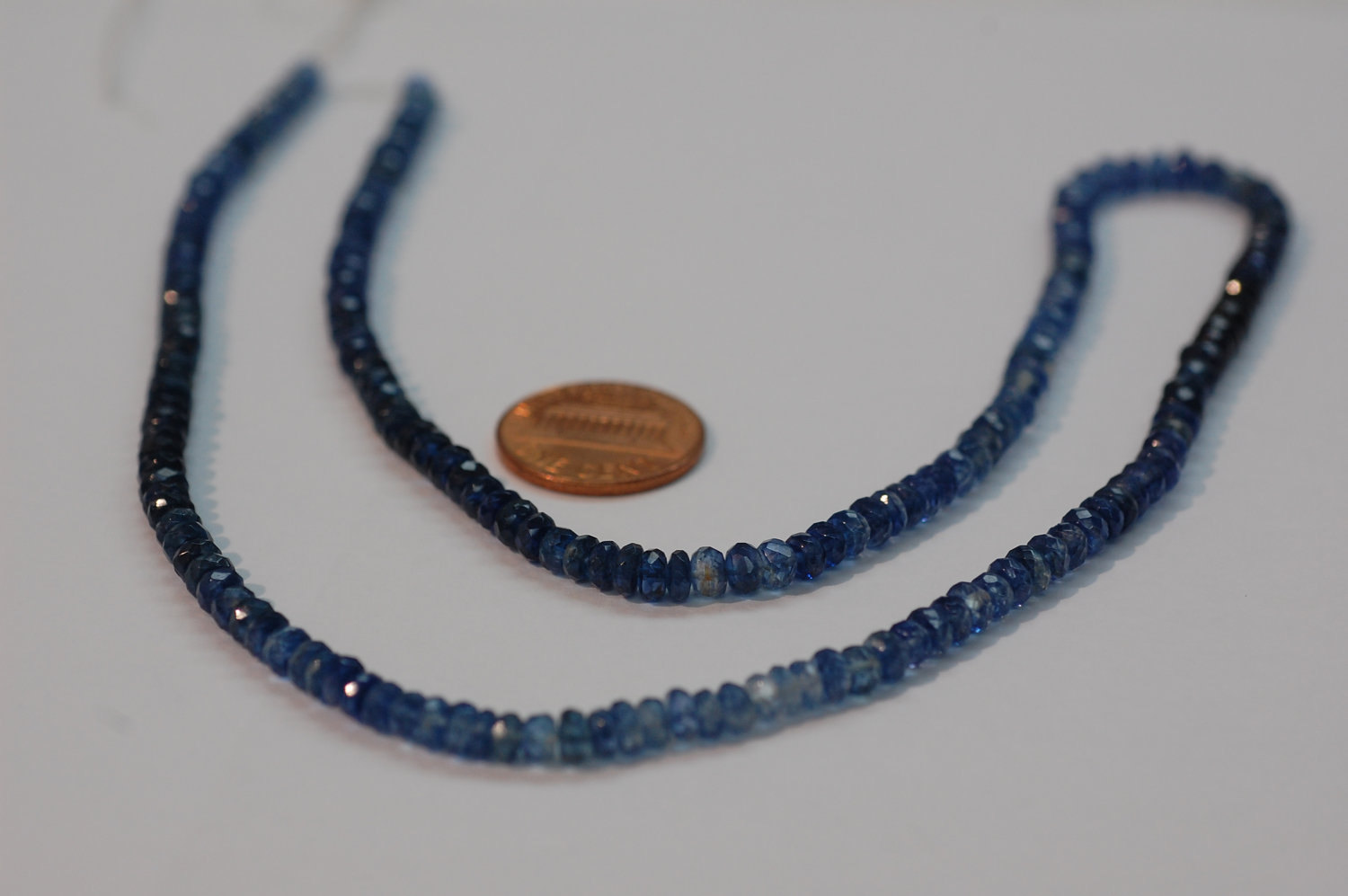 Blue Shapphire Rondelle Faceted