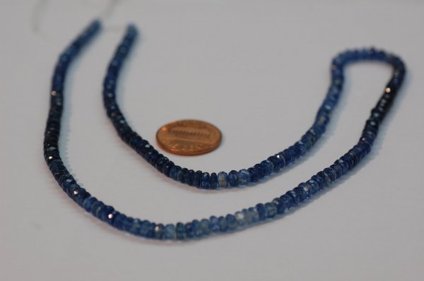Blue Shapphire Rondelle Faceted