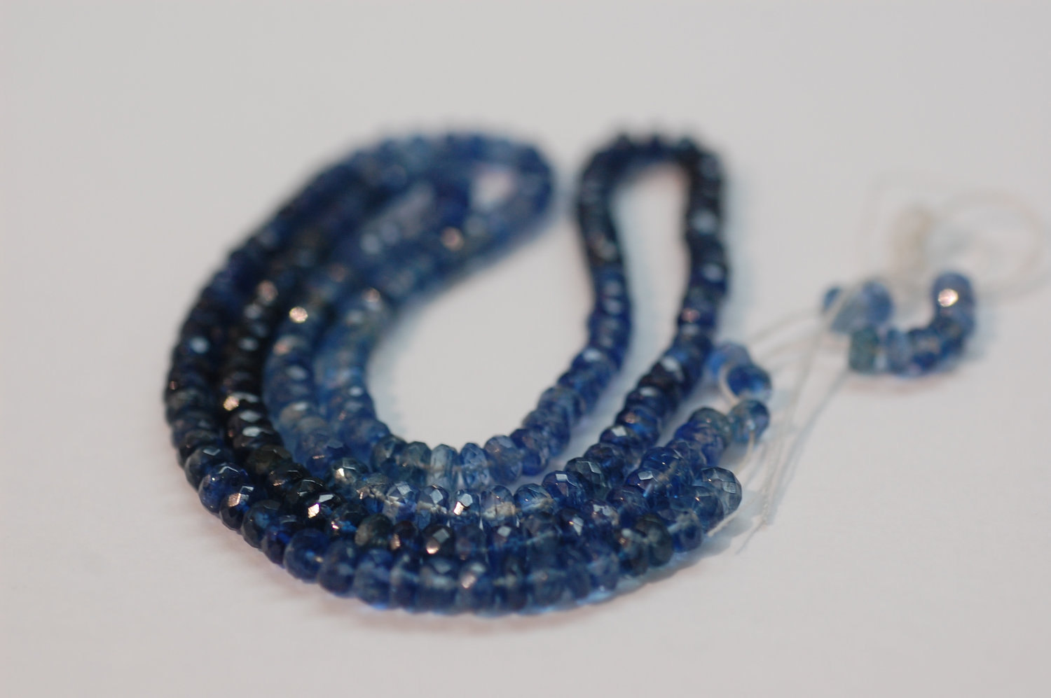 Blue Shapphire Rondelle Faceted