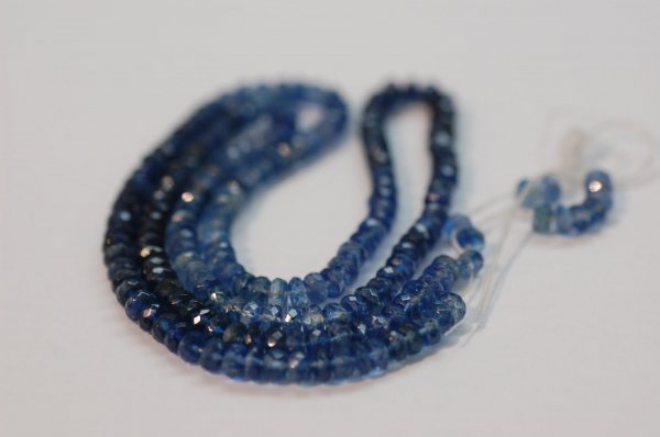 Blue Shapphire Rondelle Faceted