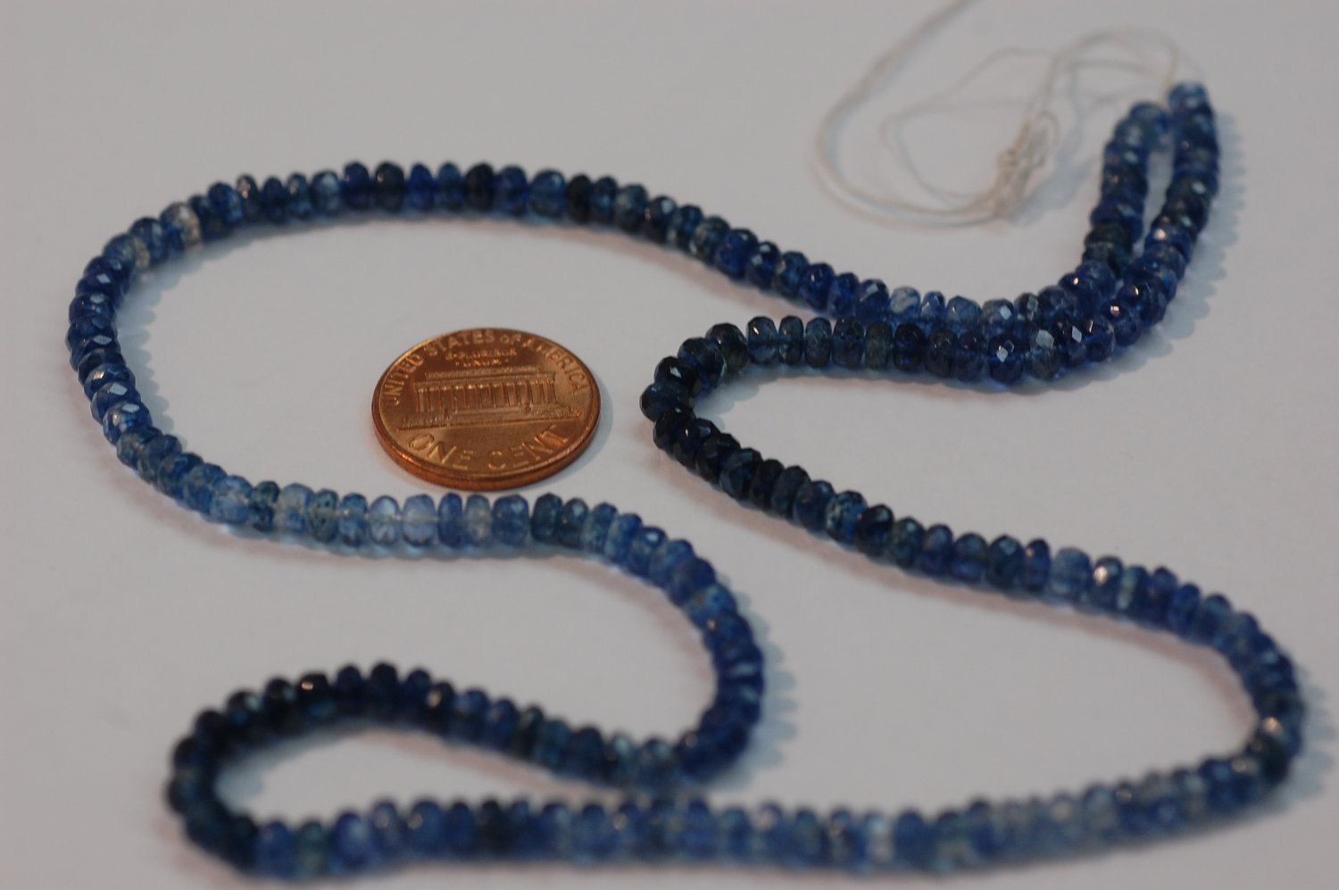 Blue Shapphire Rondelle Faceted