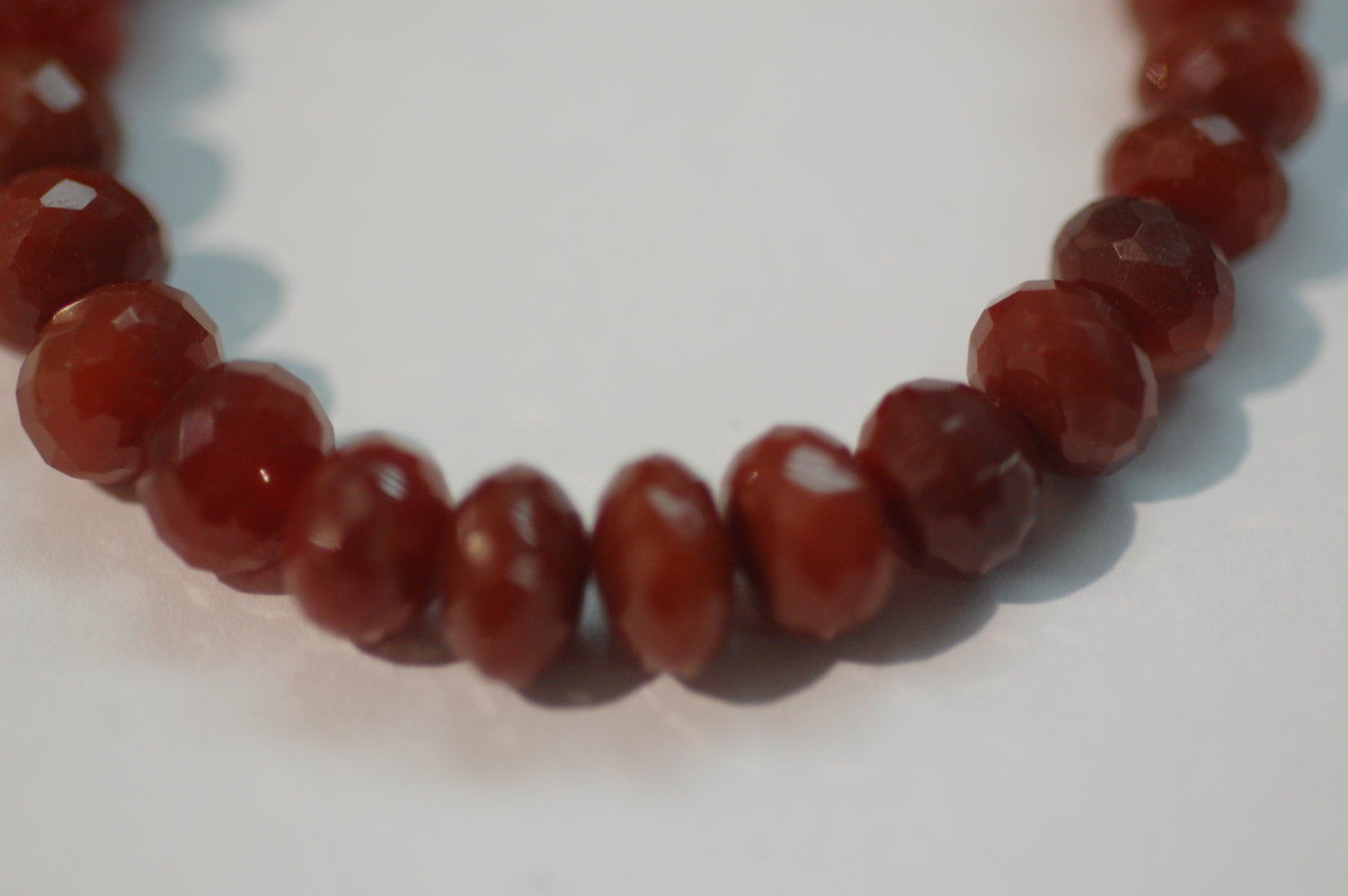 Brown Chalcedony Rondelle Faceted