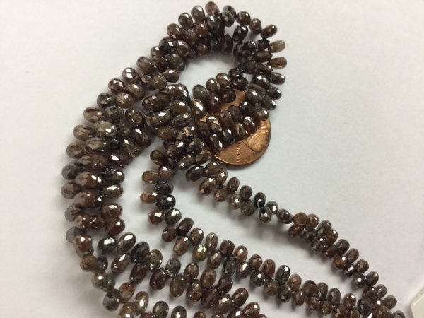 Brown Diamonds Drops Faceted