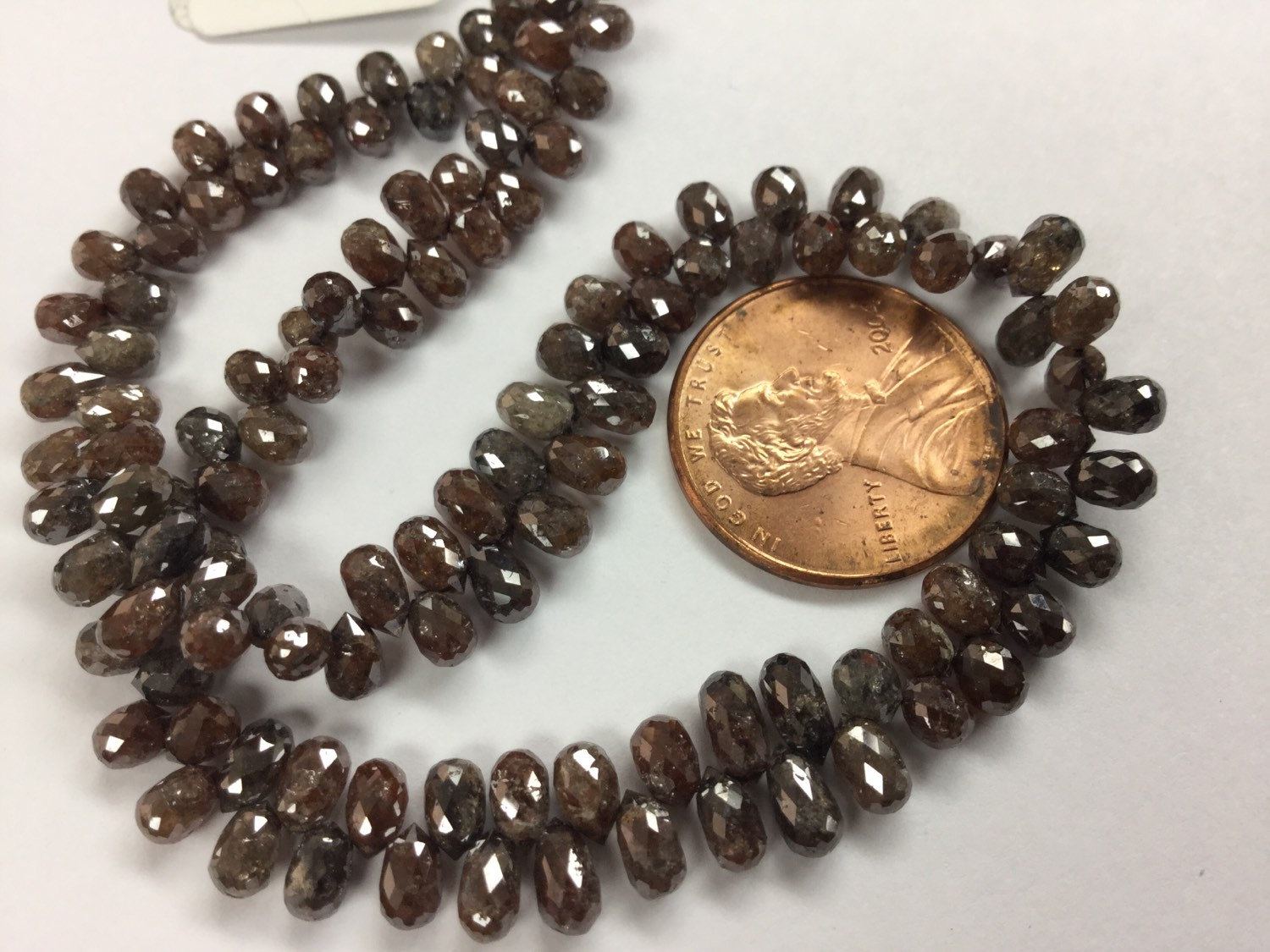 Brown Diamonds Drops Faceted