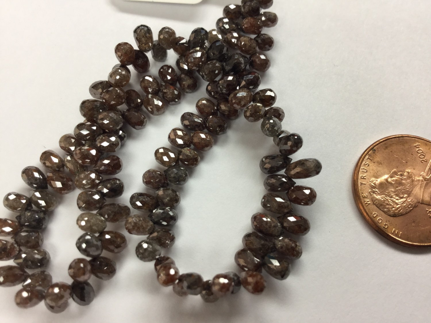 Brown Diamonds Drops Faceted
