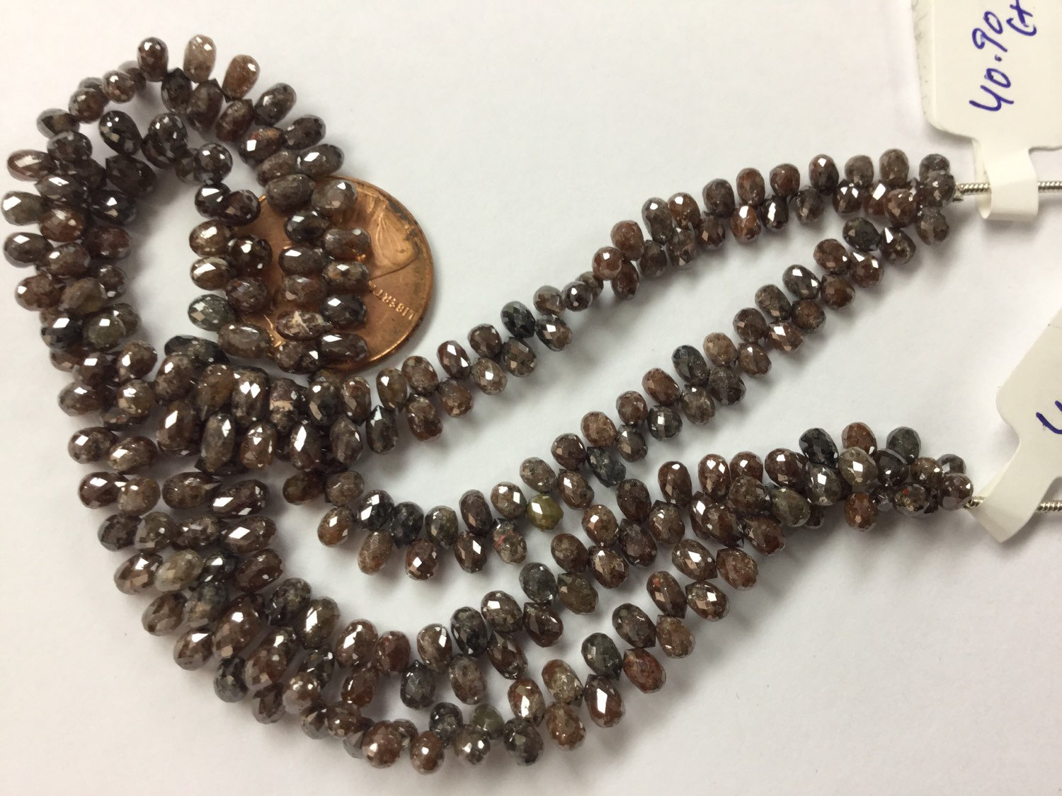 Brown Diamonds Drops Faceted