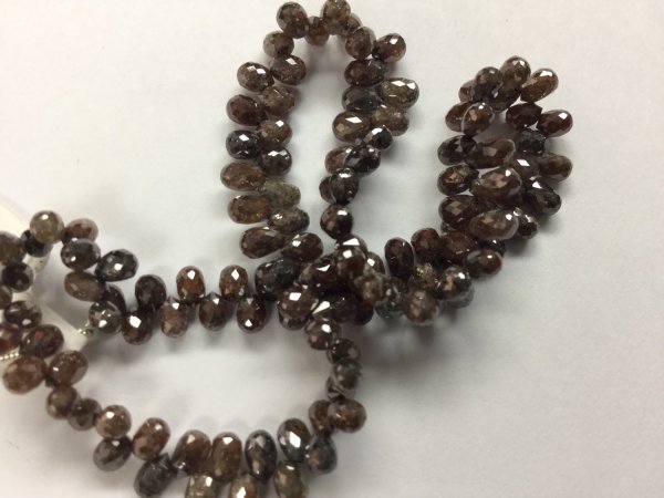 Brown Diamonds Drops Faceted