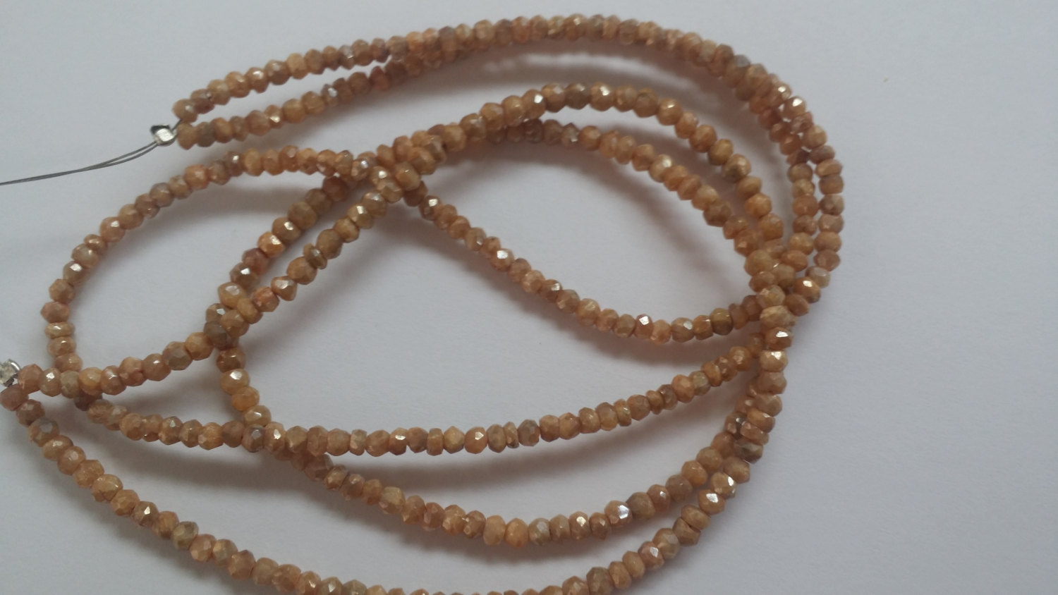 Brown Silverite Rondelle Faceted