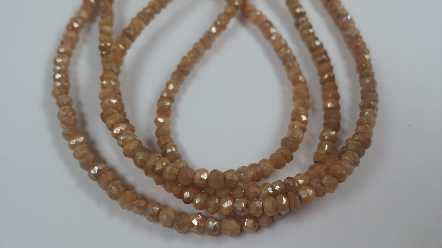 Brown Silverite Rondelle Faceted