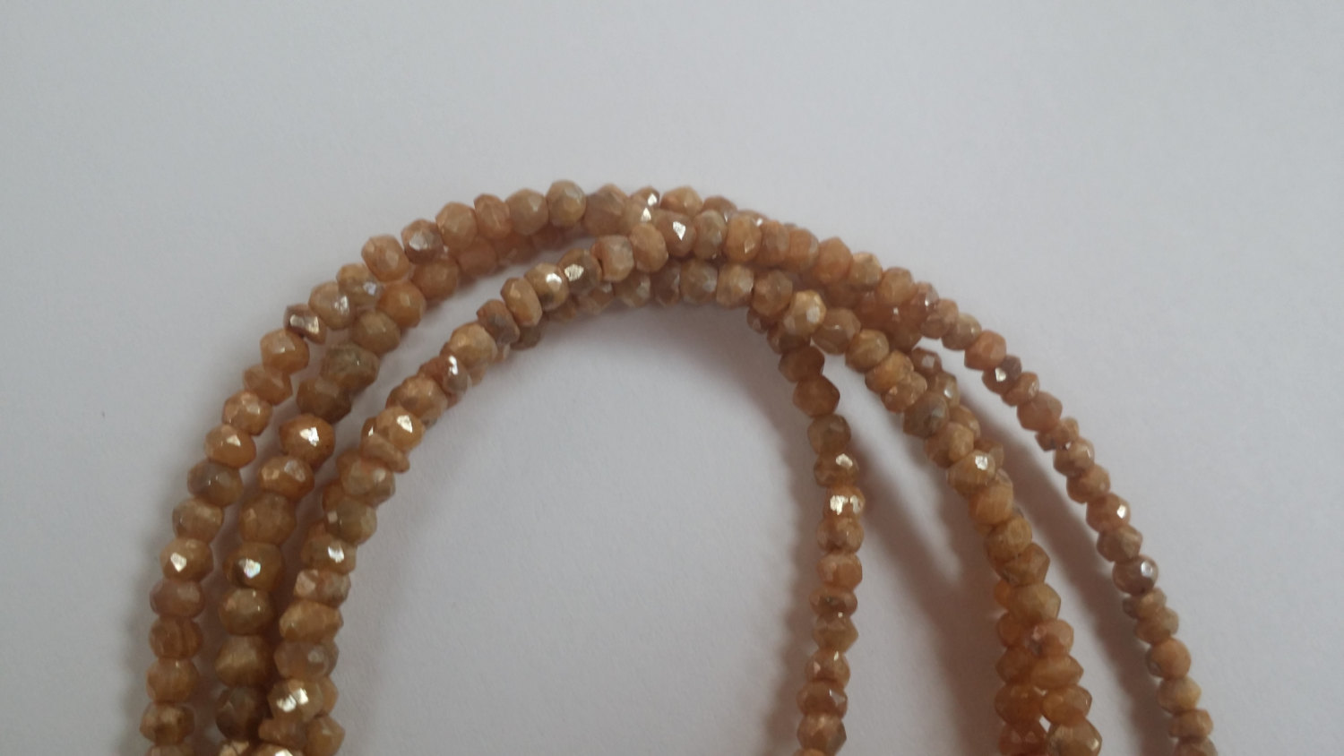 Brown Silverite Rondelle Faceted