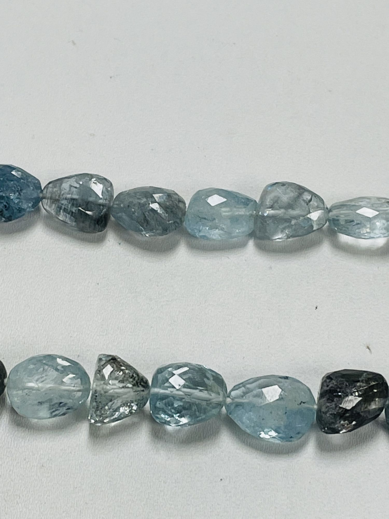 Copper Aquamarine Nugget Faceted