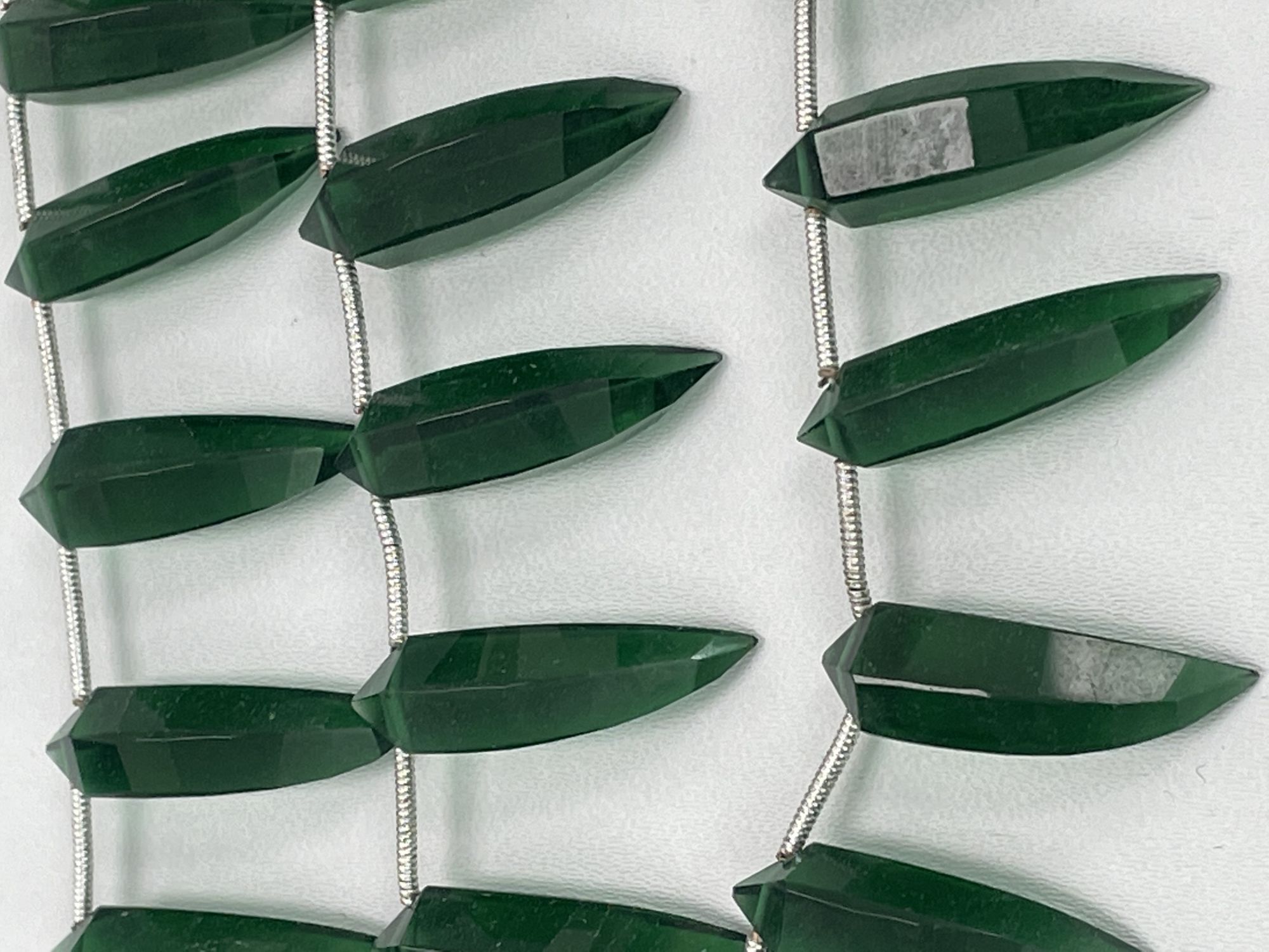 Forest Green Hydro Quartz Okra Faceted